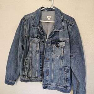 a.n.a Blue Classic Jean Jacket with Vintage Look